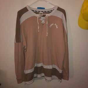 PINK! oversized sweatshirt